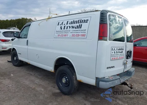 2001 GMC Savana Standard z USA, uszkodzony, nr VIN 1GTHG35R511226828